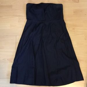 JCrew Navy Strapless Dress
